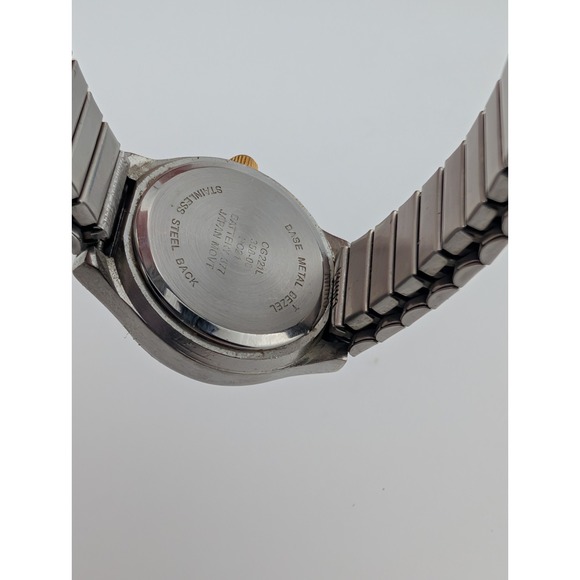 CG Watch Women 25mm Case Two Tone Stretch Band- New Battery - Picture 7 of 7